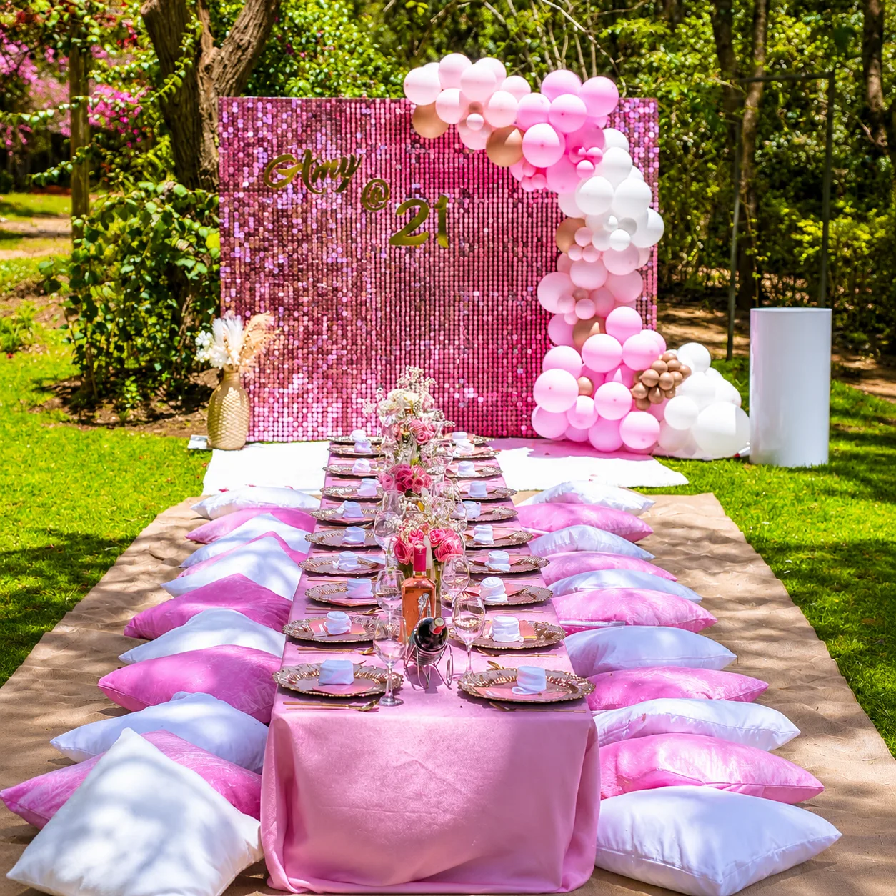 Adults Picnic event setup