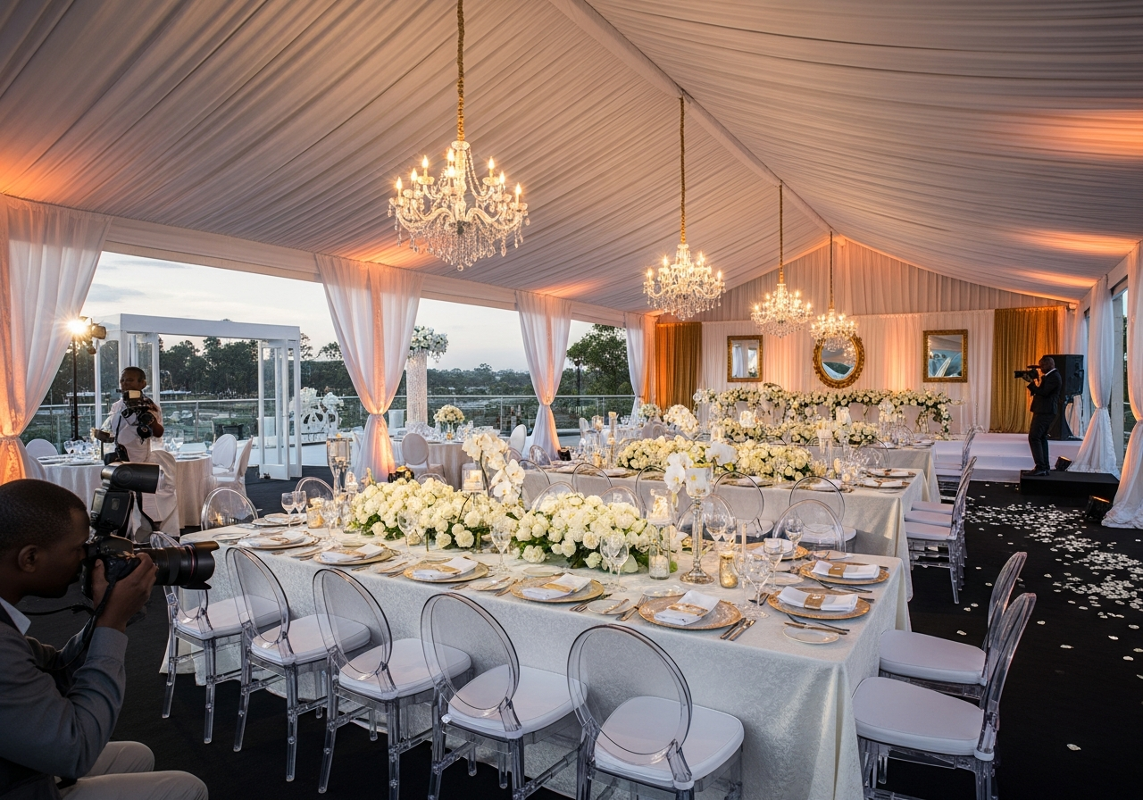 Premium pergola B-Line tent for 100 guests Nairobi