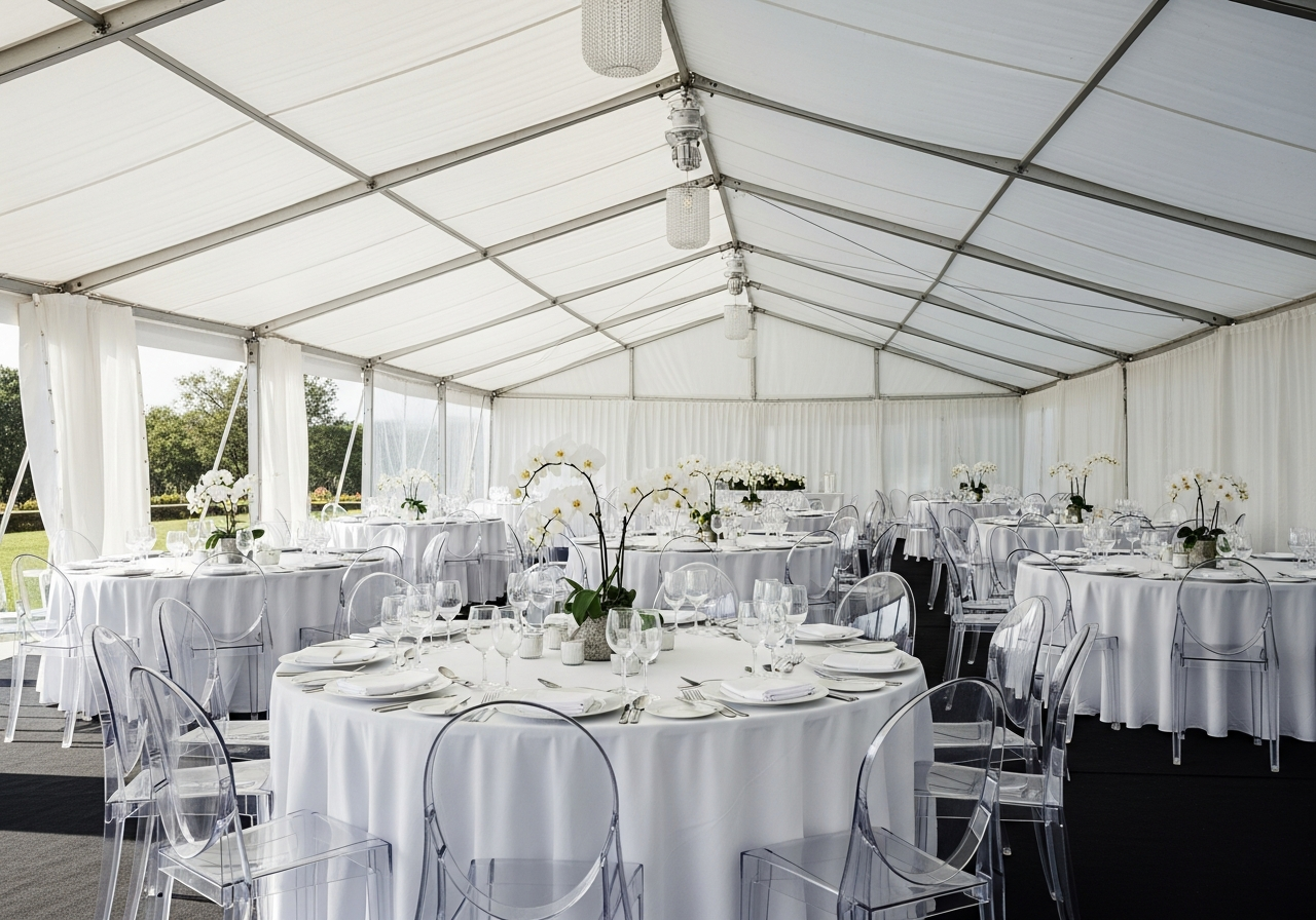 Elegant pergola tent for 50 guests Nairobi