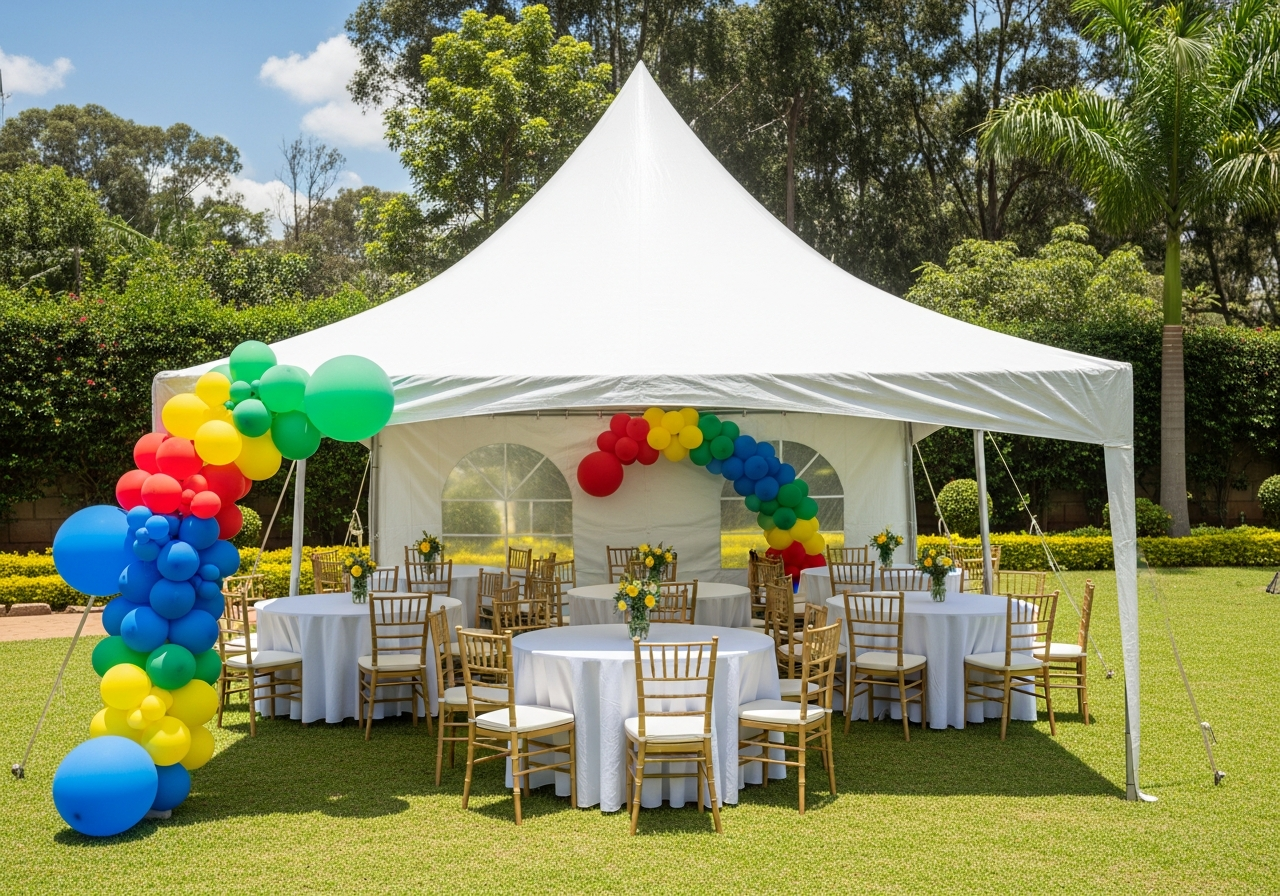 Garden party tent for 25 guests Nairobi