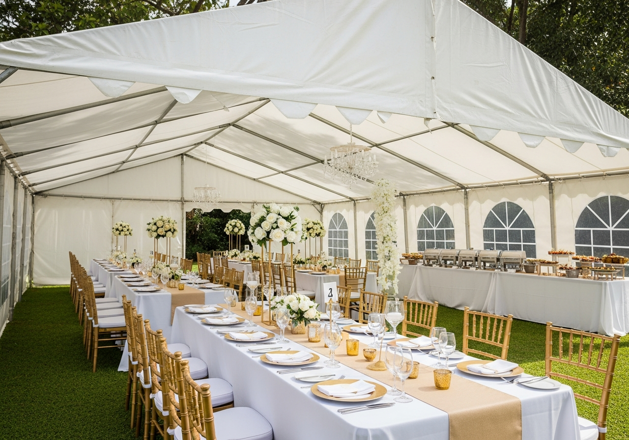 Garden event tent for 40 guests Nairobi
