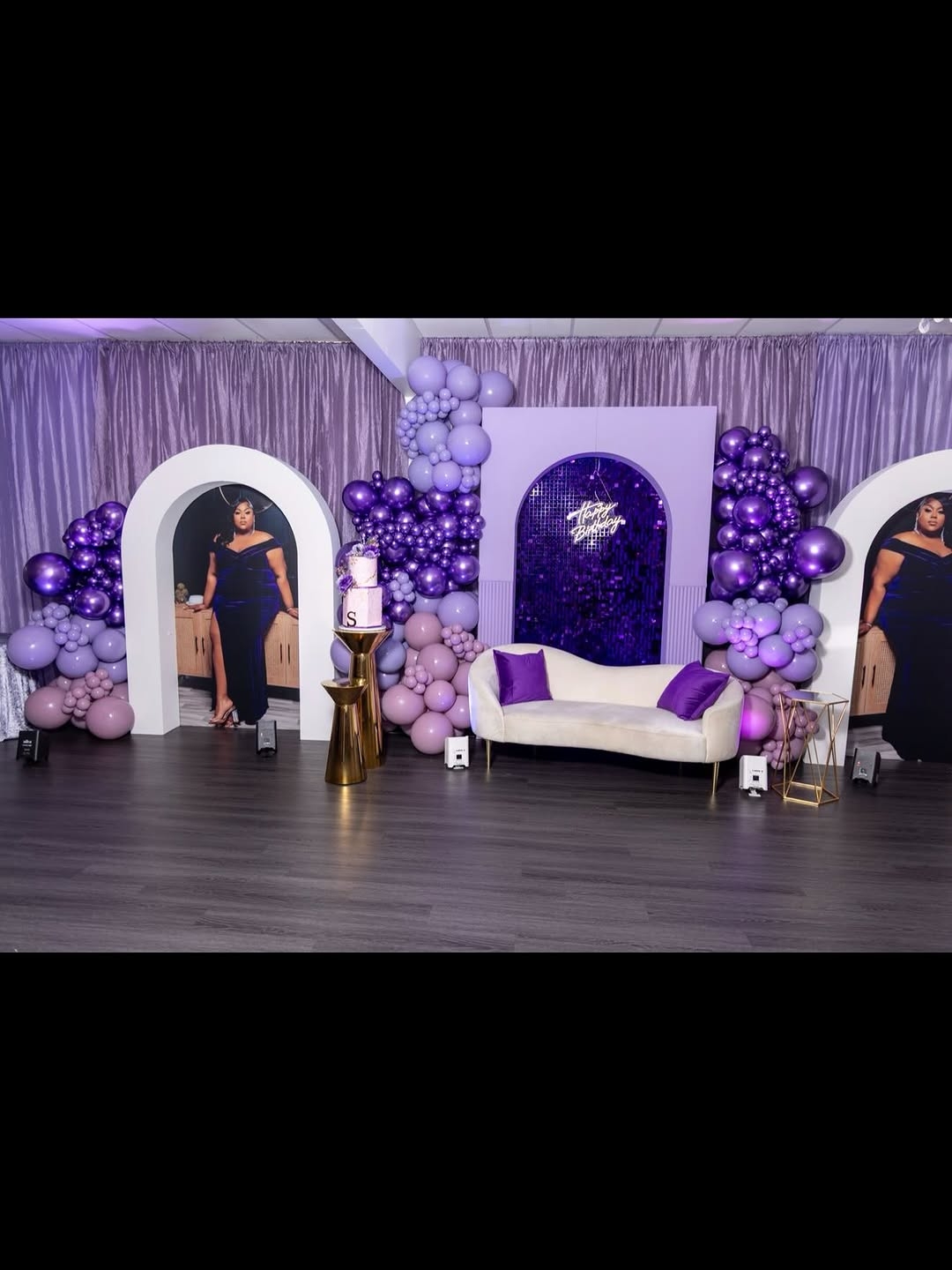 Pastel floral baby shower decoration with neon signs and balloon arch for hire in Nairobi — Amazing Theme Party Planners Kenya