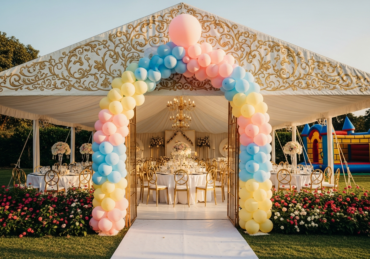 Platinum party setup
