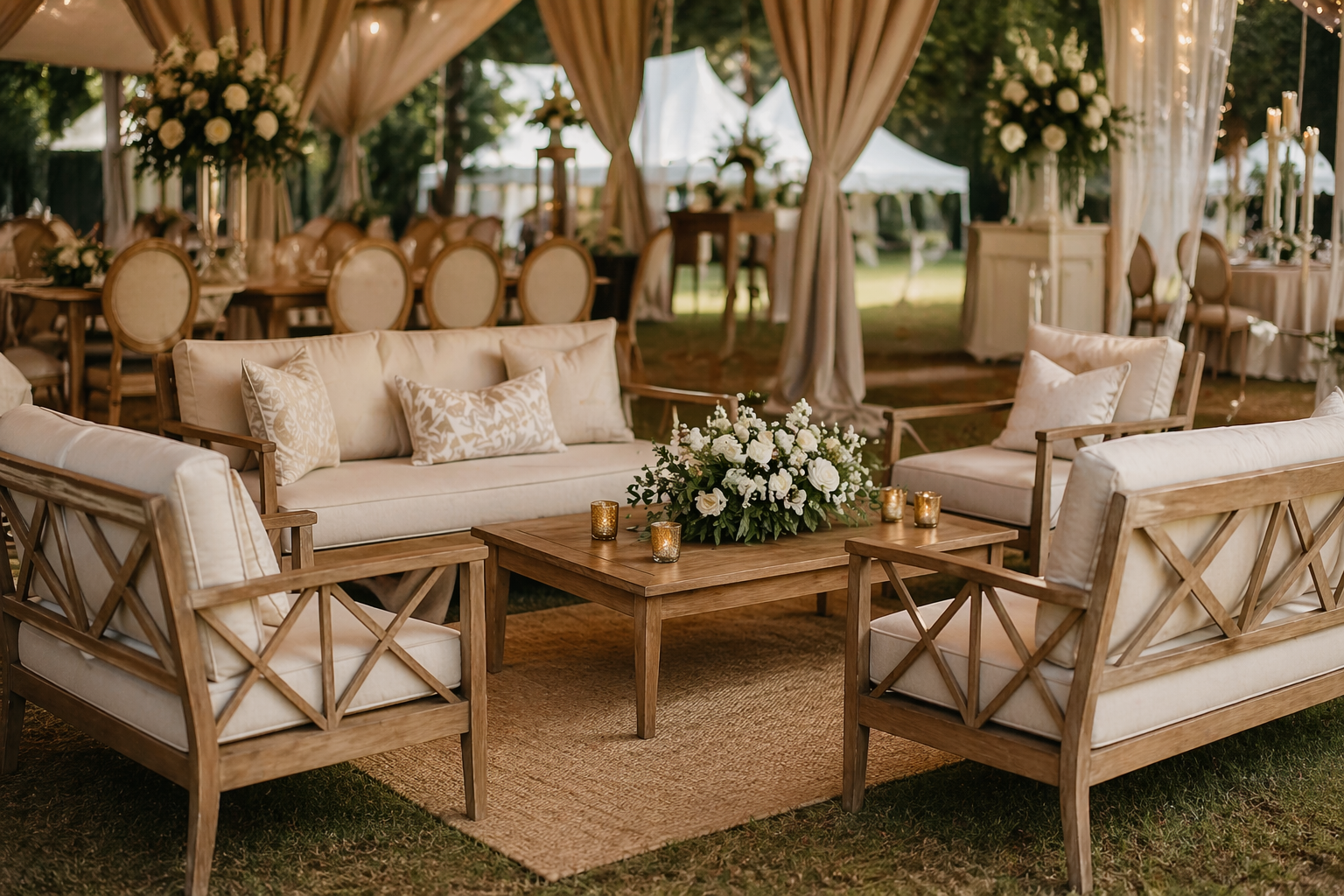 Executive Cross Back Luxury Lounge Set
