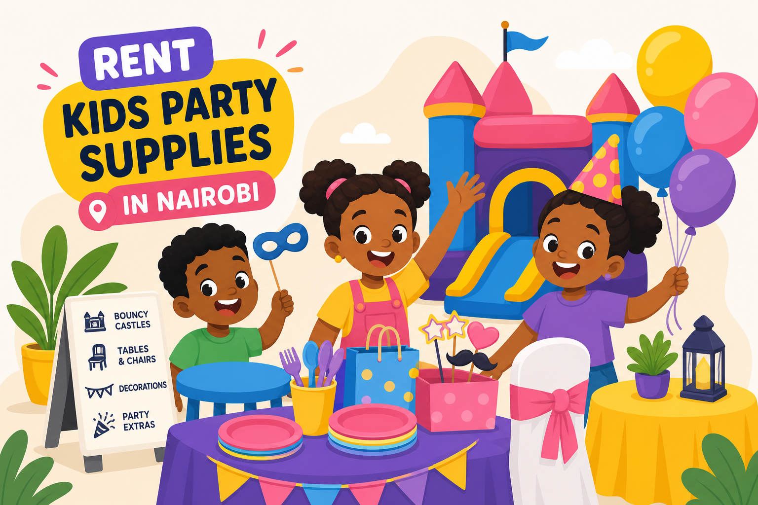 Where to Rent Kids Party Supplies in Nairobi 