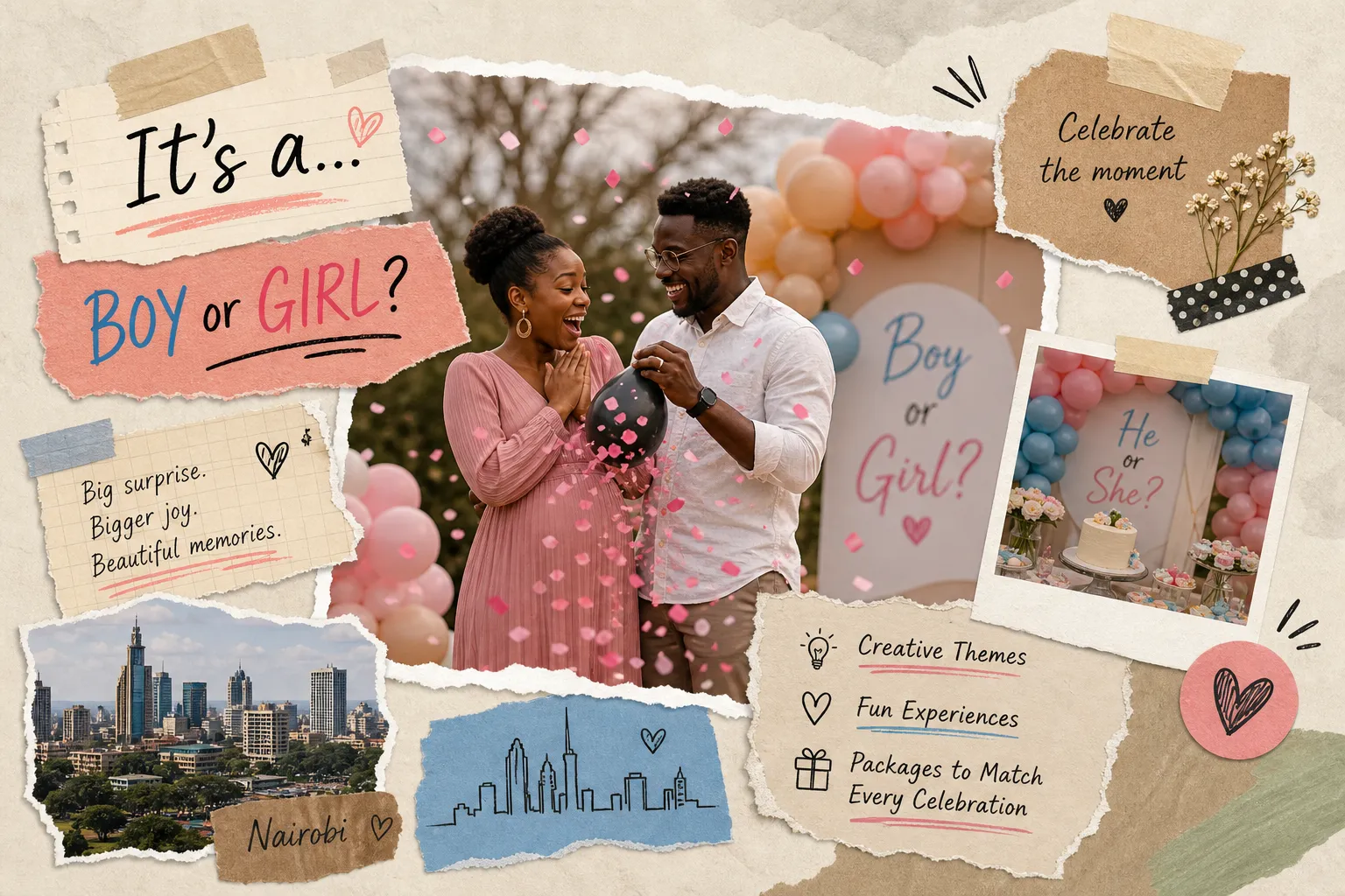 Gender reveal Nairobi: best party ideas and packages to book