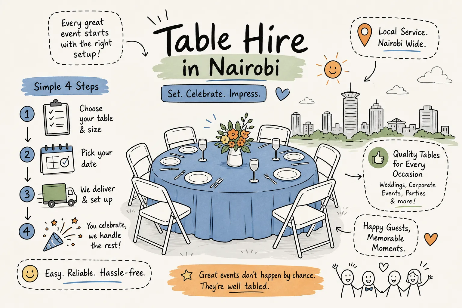 The Complete Guide to Table Hire in Nairobi