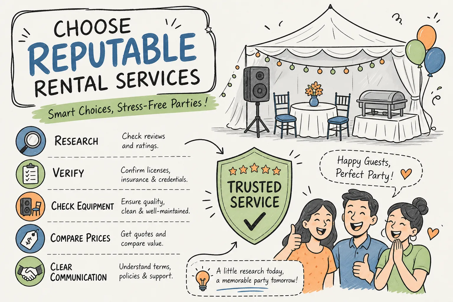 How to Find Reputable Party Equipment Rental Services