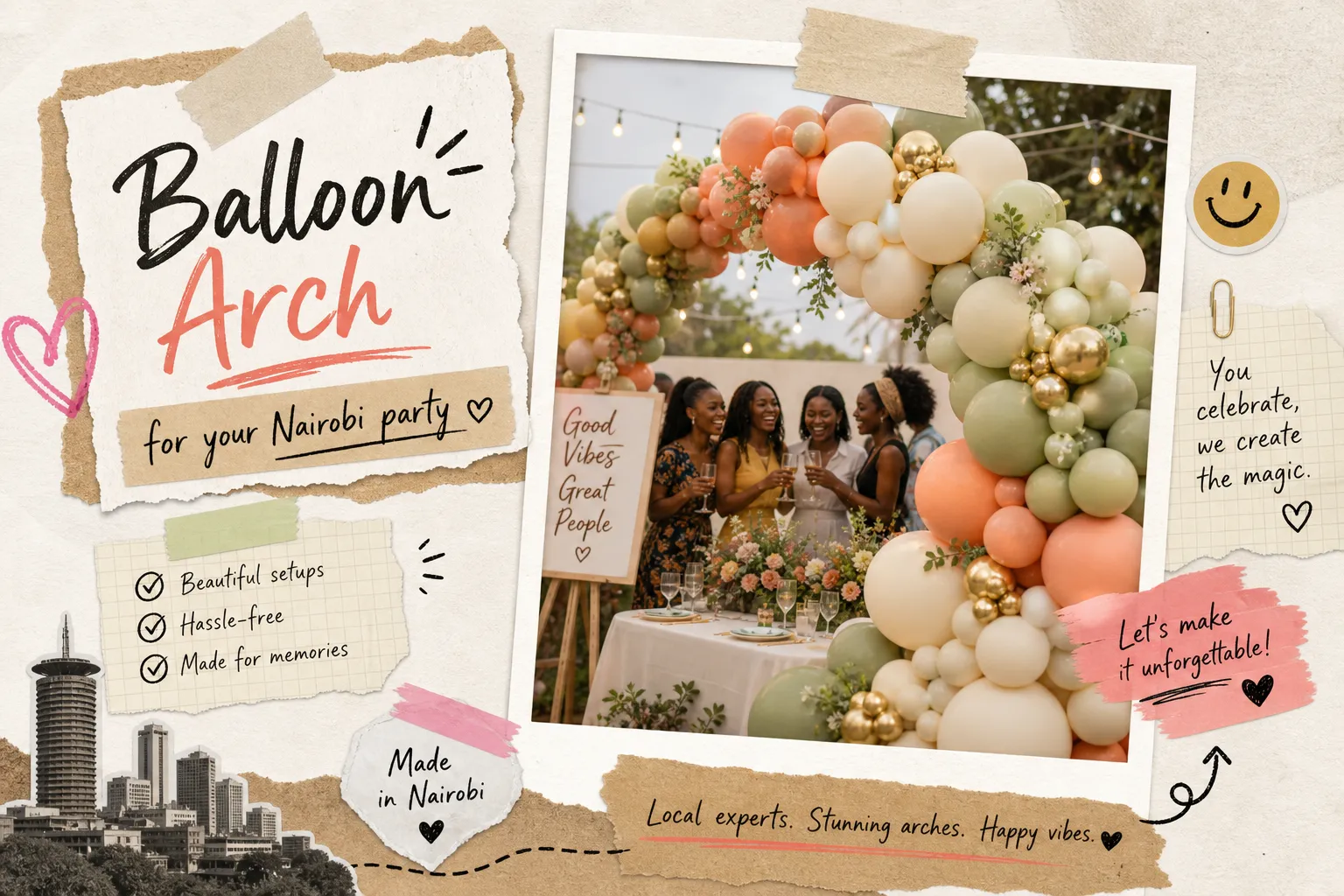 How to get a balloon arch for your Nairobi party