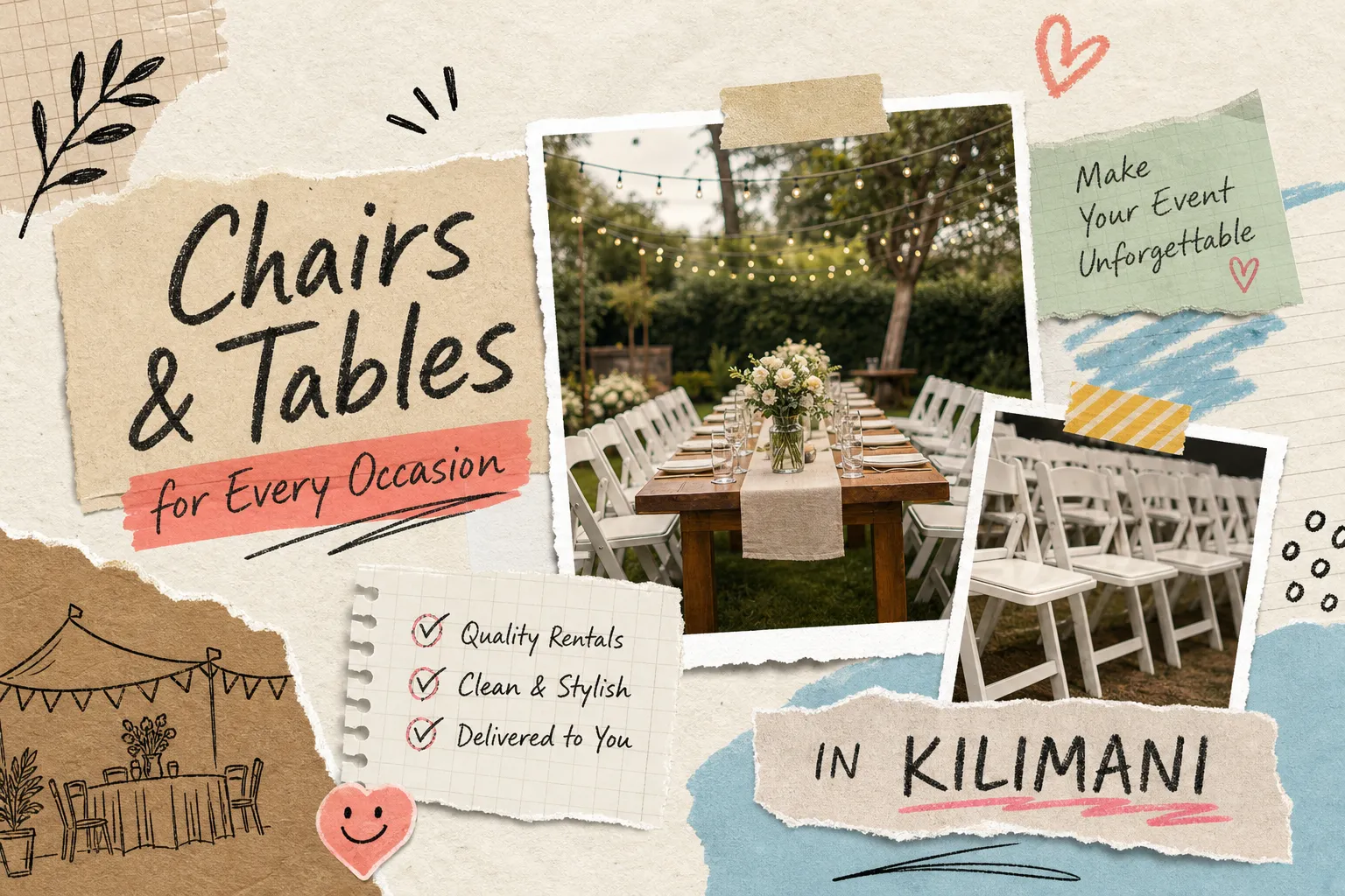 Where to Rent Chairs & Tables in Kilimani