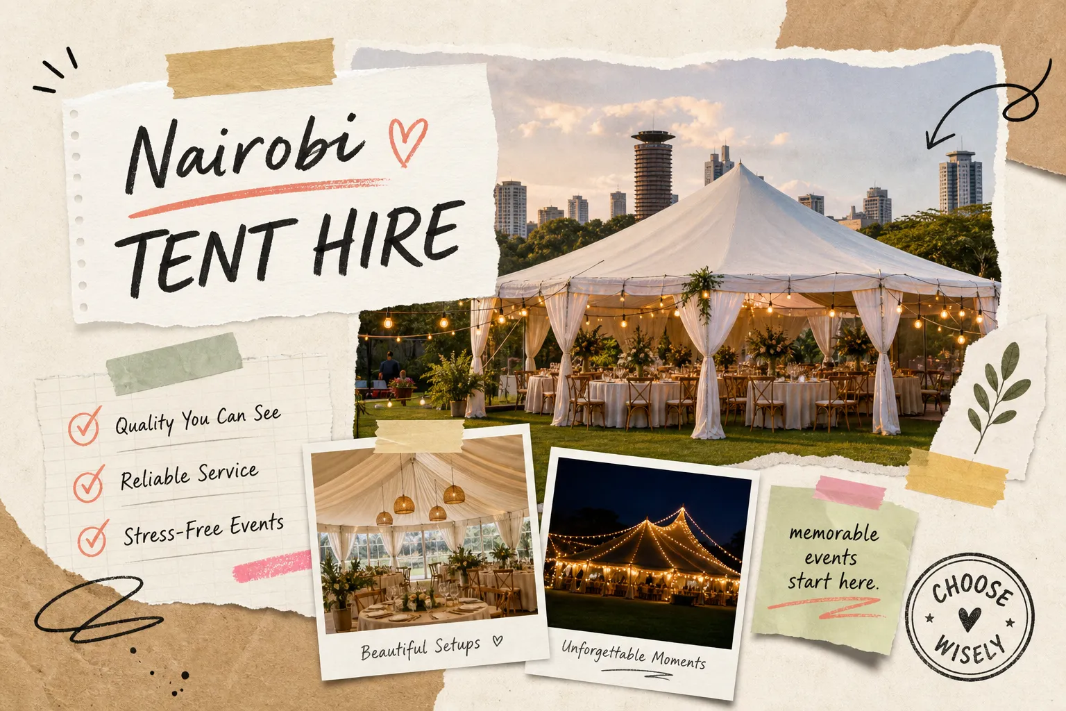 Nairobi Tent Hire: How to Choose a Provider You Can Trust