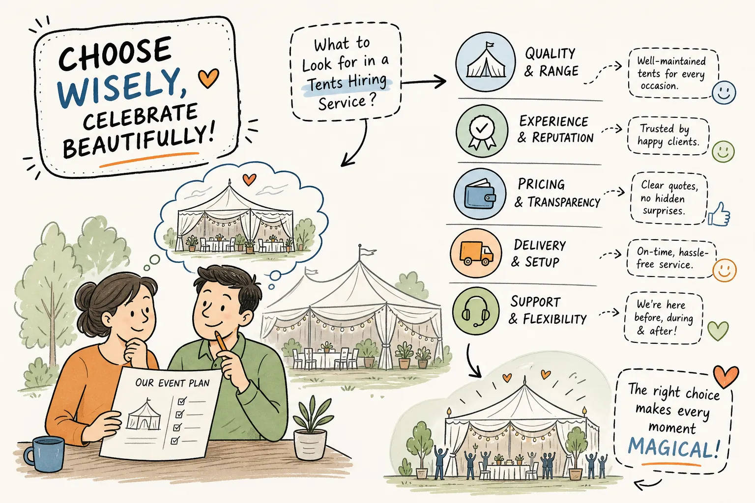 How to Choose the Right Tents Hiring Service