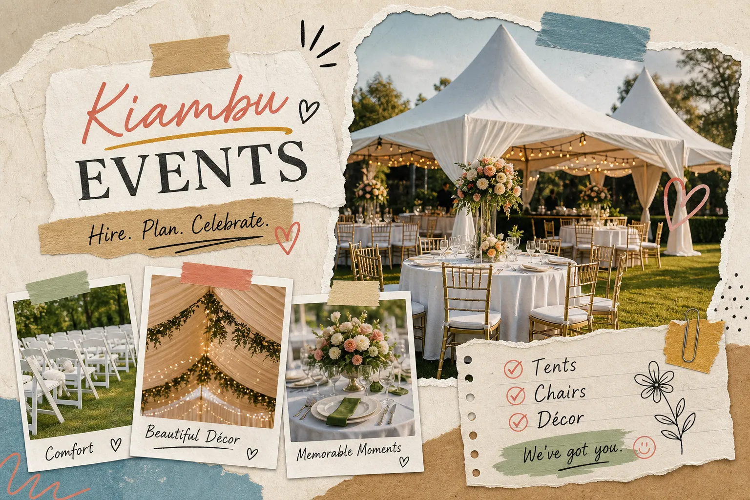 Kiambu Event Planning: Tents, Chairs & Décor Hire Tips