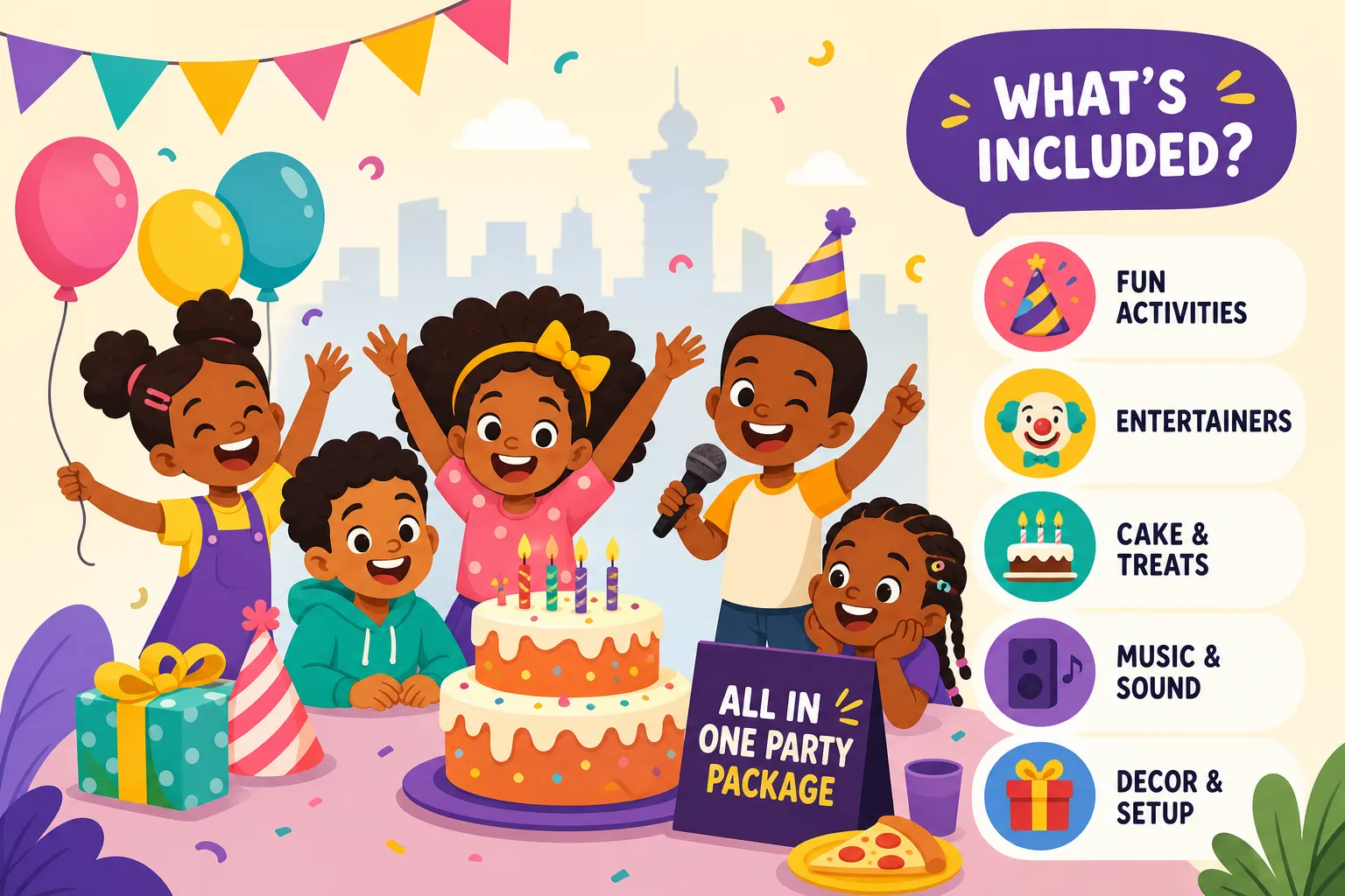 Kids' party packages in Nairobi: what's really included