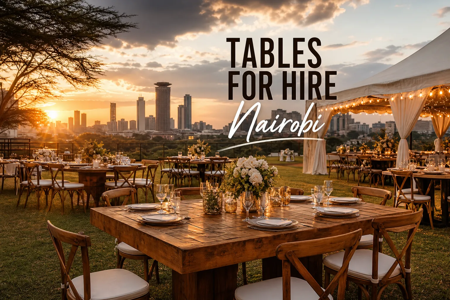 Wooden Tables for Hire in Nairobi: Complete Guide