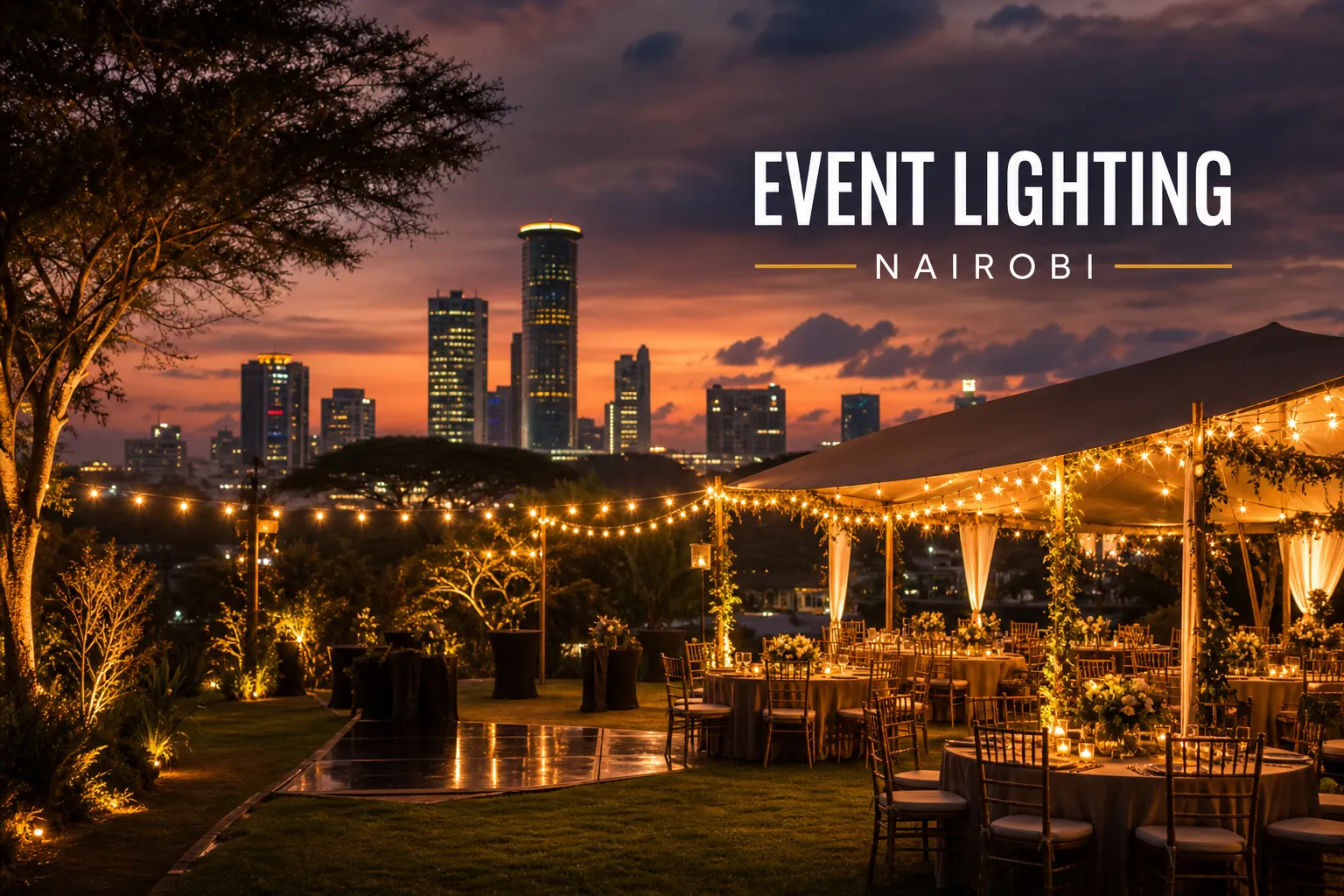 Outdoor event lighting hire in Nairobi: a practical guide