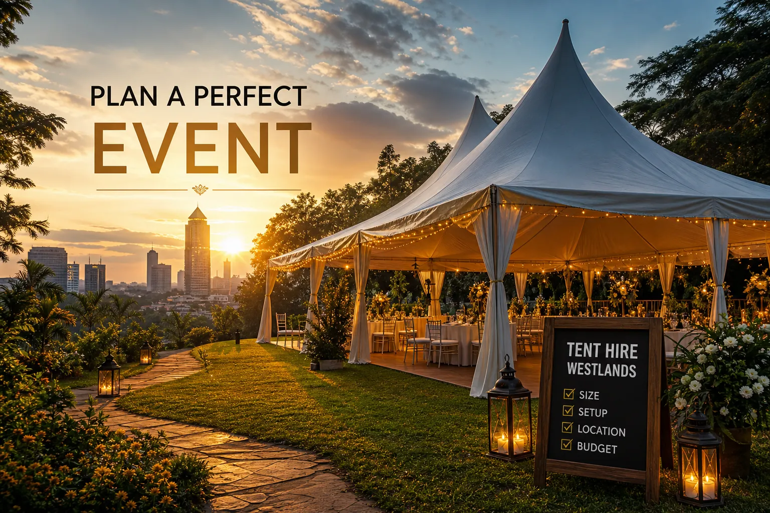 Tent hire near Westlands: what to know before you book