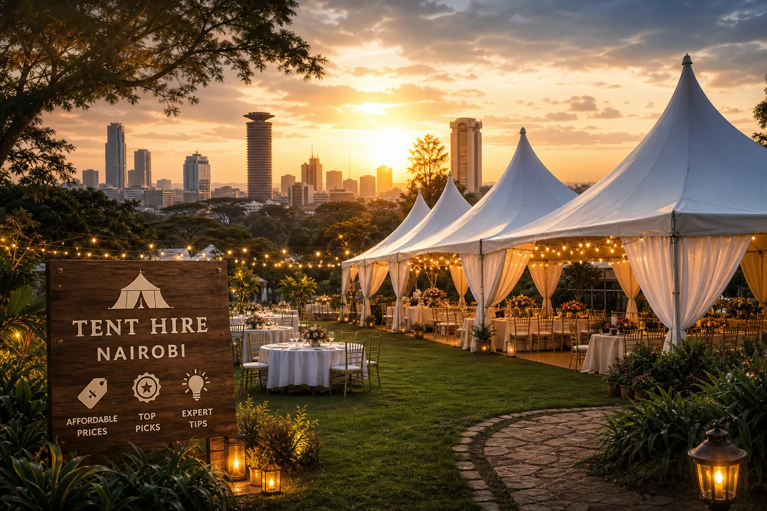 Tent hire near you in Nairobi: prices, top picks & tips