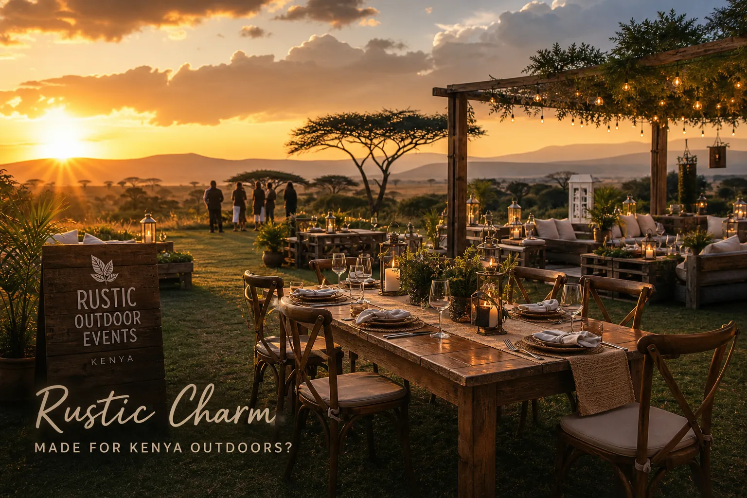 Is rustic furniture hire right for outdoor events in Kenya?