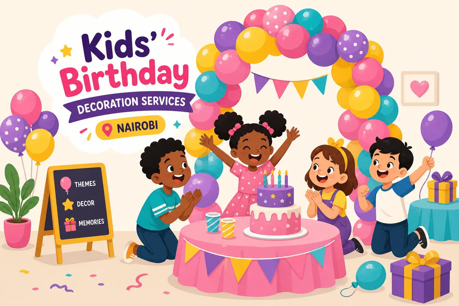 Kids' Birthday Decoration Services in Nairobi Explain