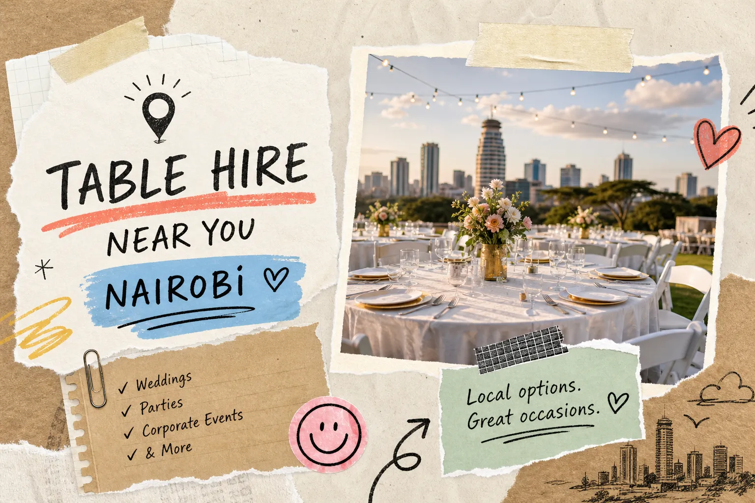 How to Find Table Hire Services Near You in Nairobi