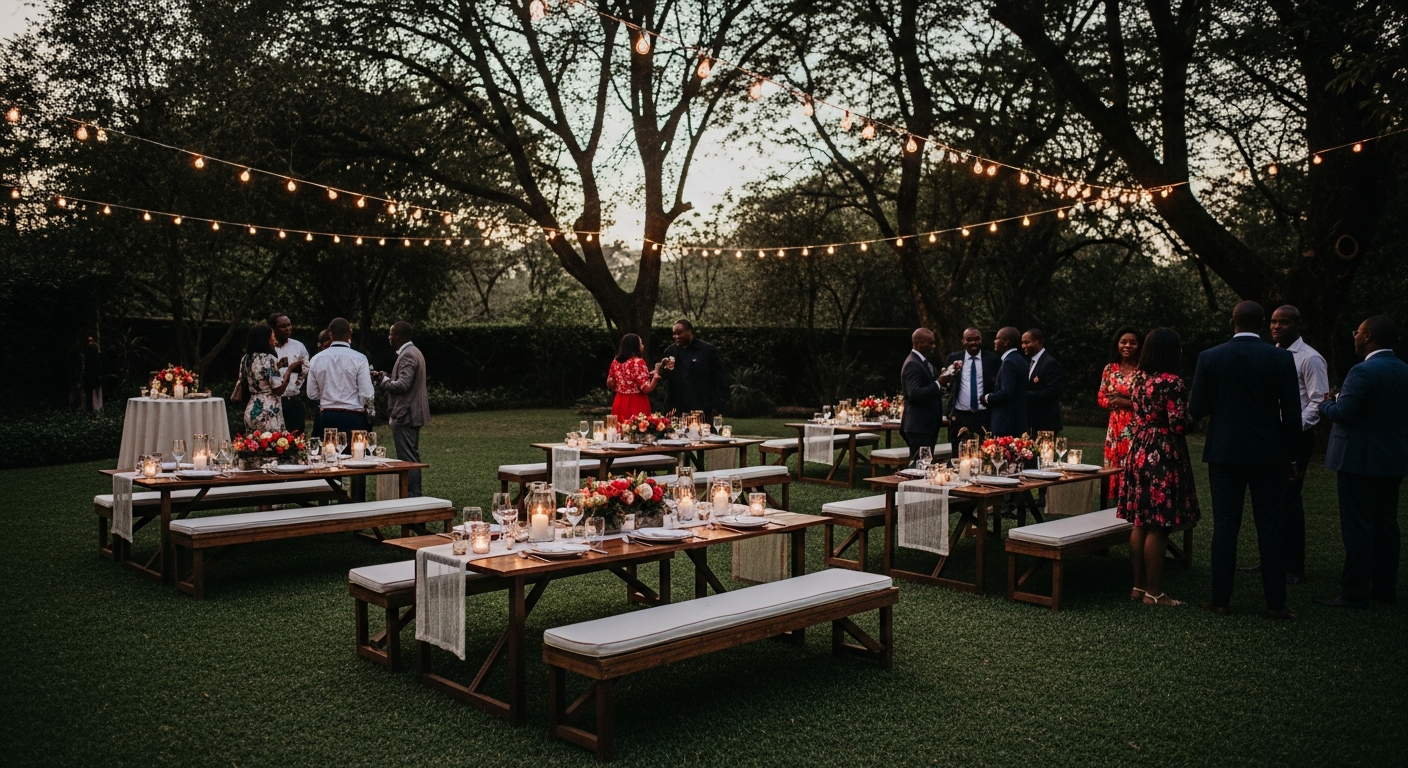 Garden Party with Fairy Lights — Amazing Theme Party Planners Nairobi