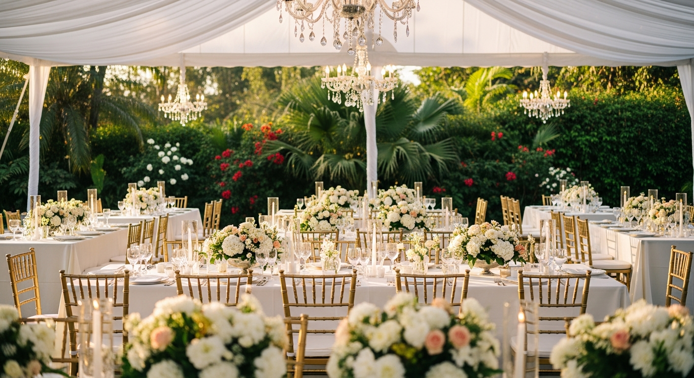 Luxury Outdoor Wedding Reception — Amazing Theme Party Planners Nairobi