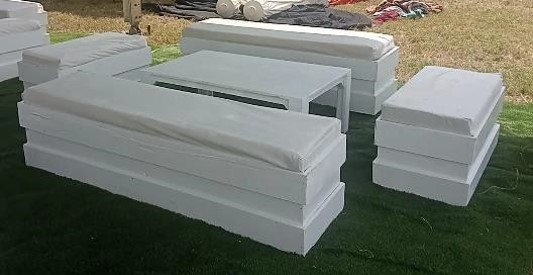 10-Seater White Crate Set