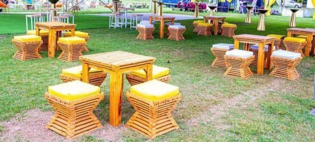 4-Seater Diamond Picnic Table Set