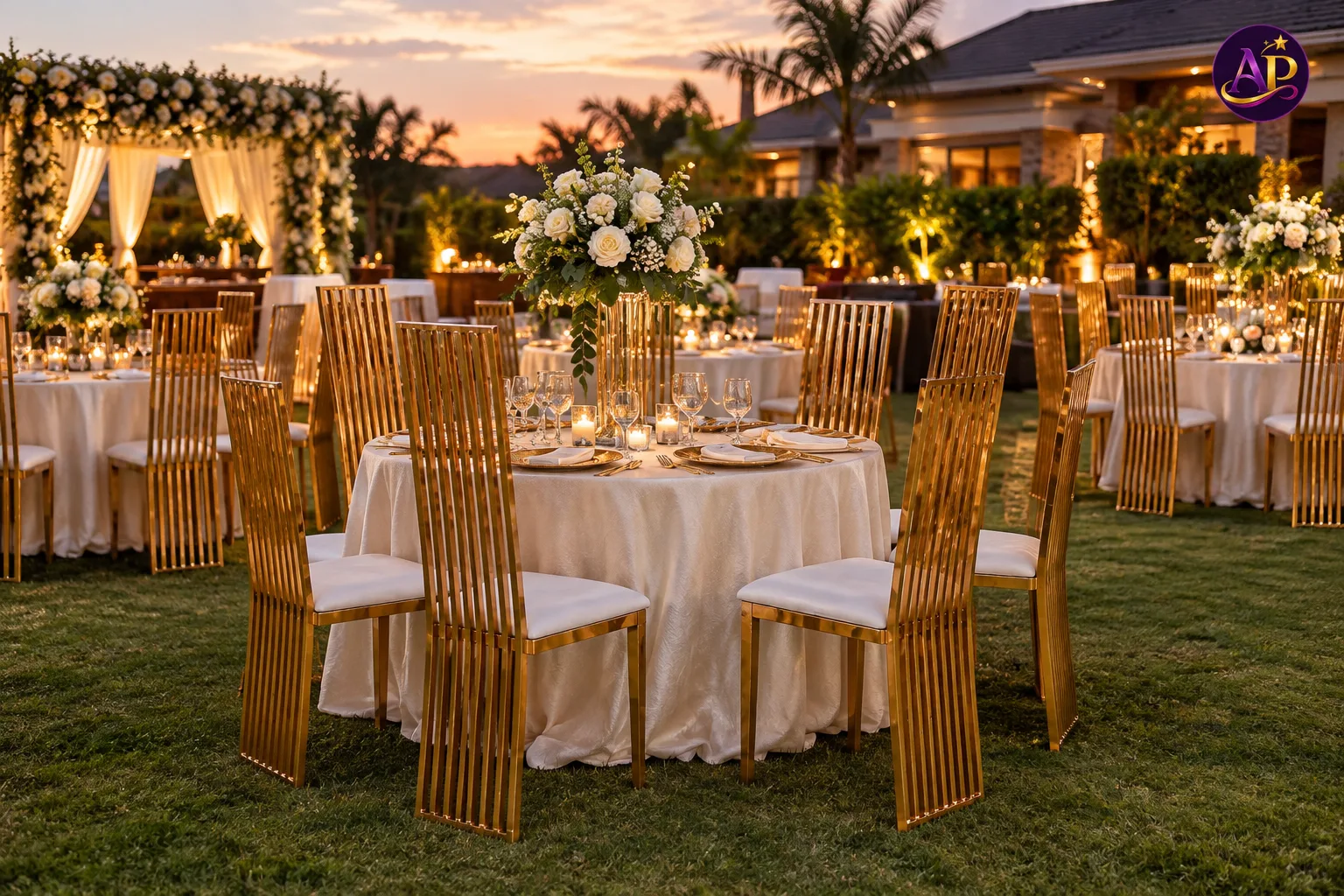 Adults High Back Chair hire for elegant weddings and premium events across Nairobi