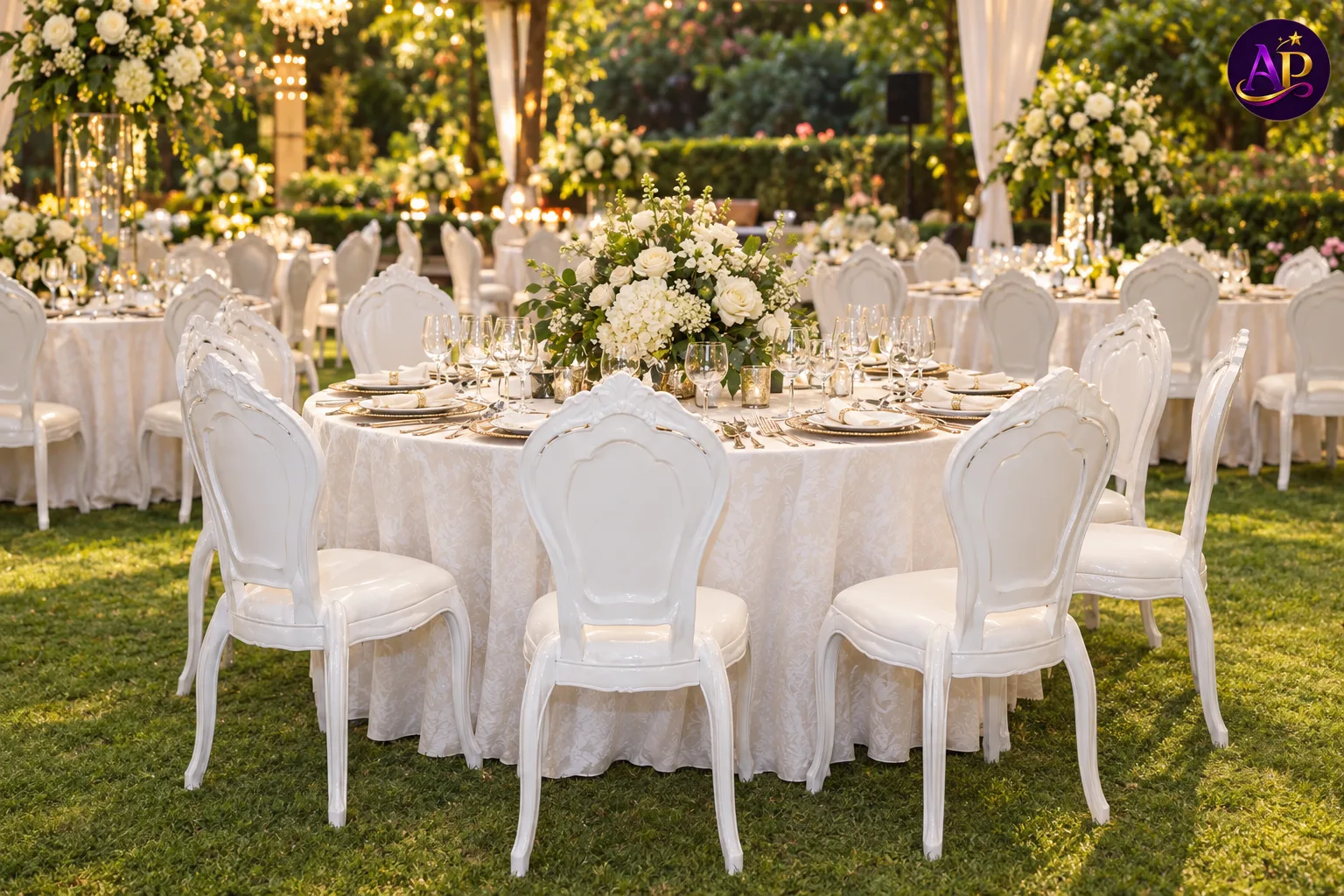 Belle Epoque Chair hire for elegant wedding receptions and premium events across Nairobi