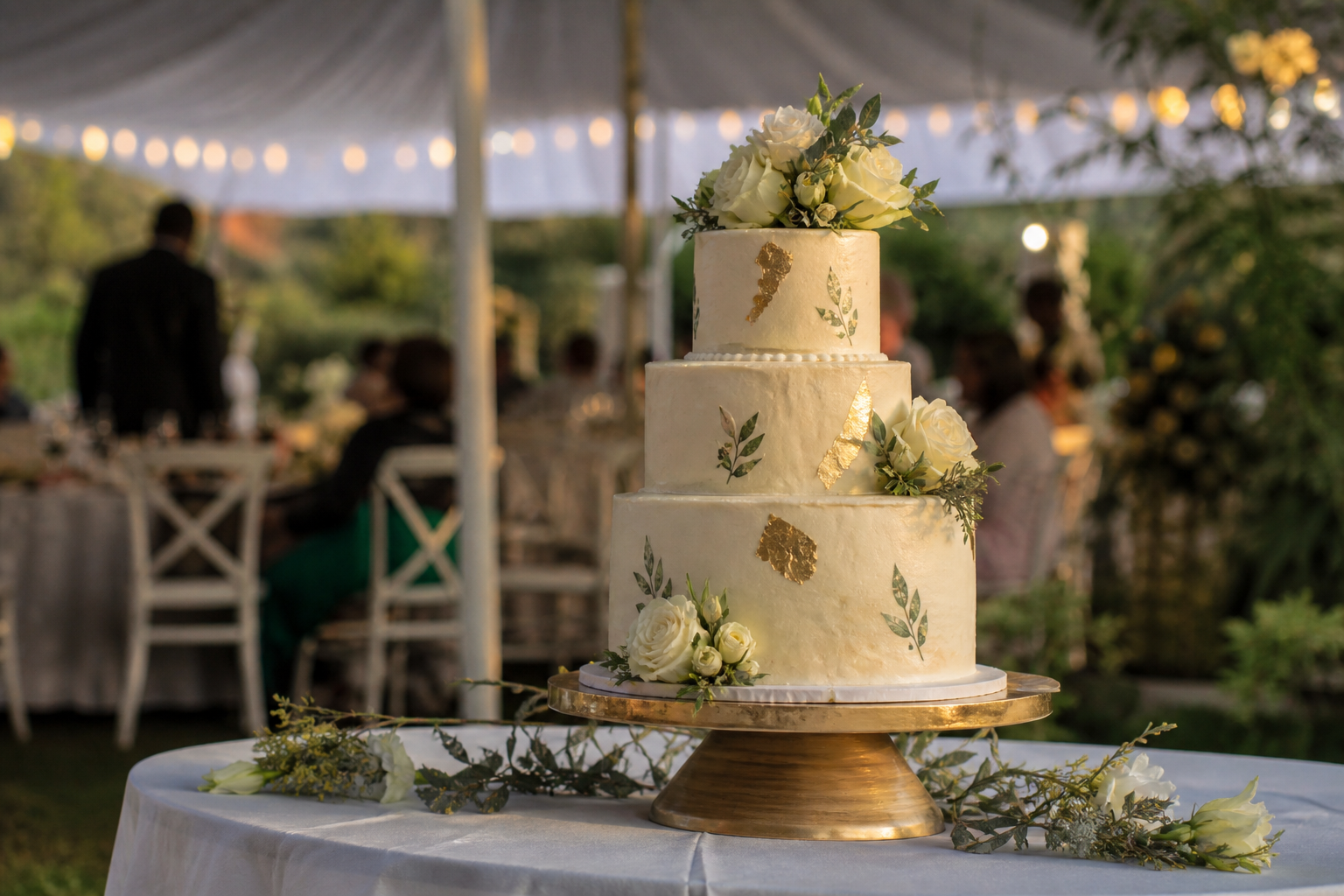 elegant cake stand Nairobi birthday cake presentation setup