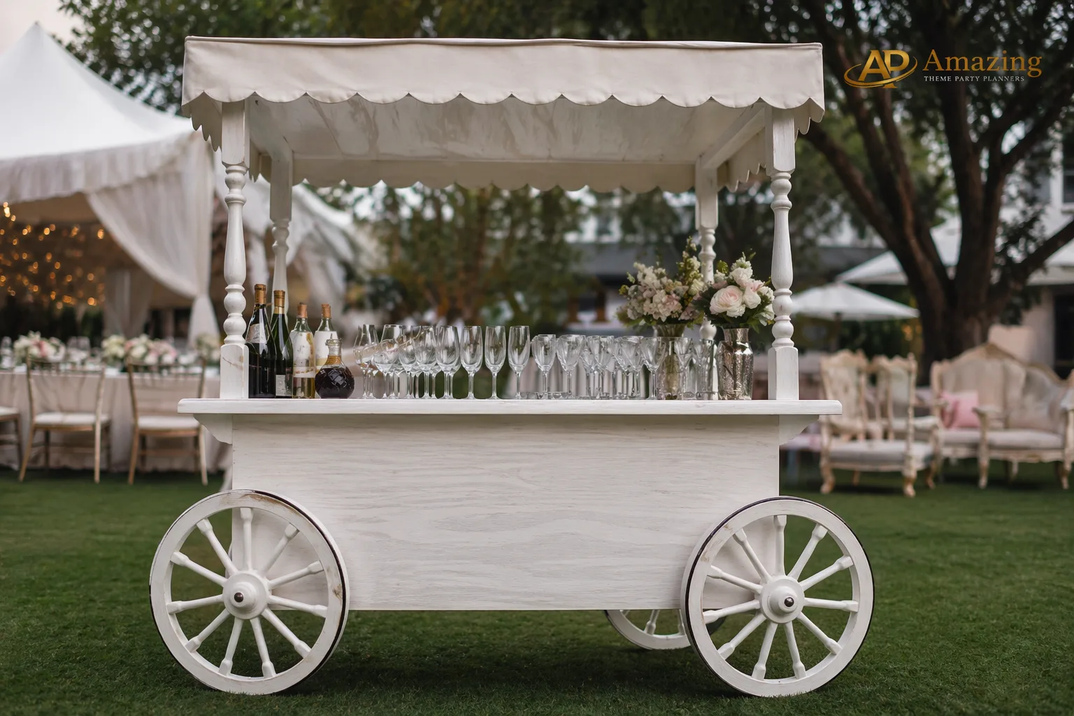 Vintage cart bar by Amazing Theme Party Planners Nairobi event
