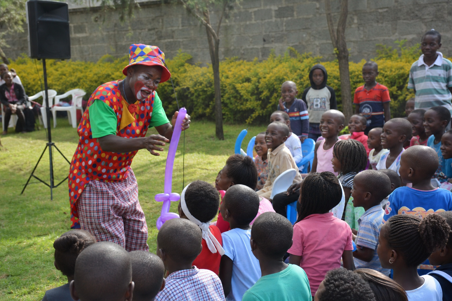 clown entertainer hire Nairobi kids birthday comedy performance