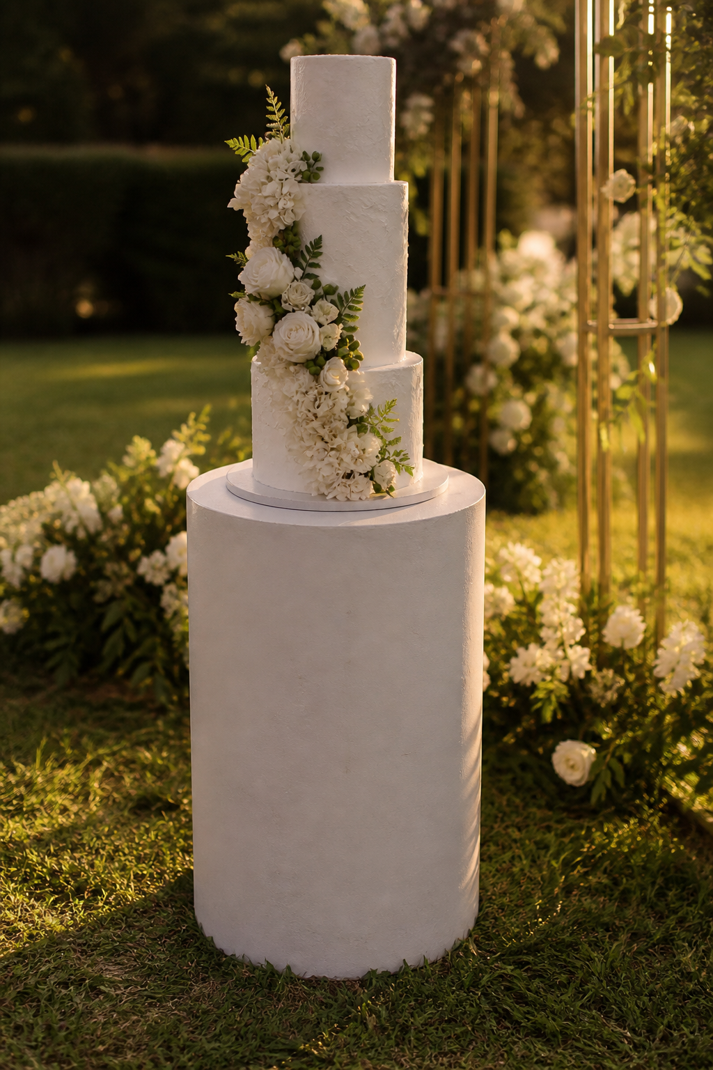 customised cake plinth hire Nairobi wedding cake display Karen garden