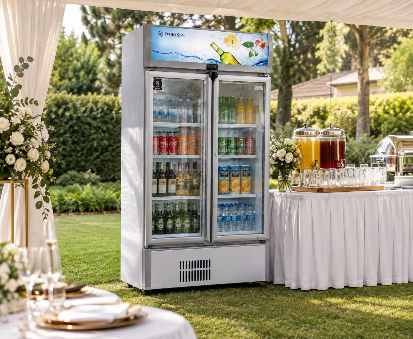 Double Door Display Fridge (209 Litres)