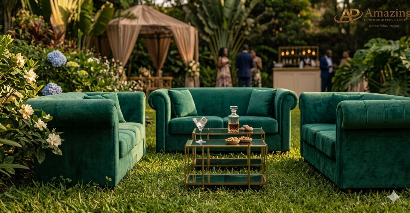 Emerald Green Velvet Two-Seater Sofa