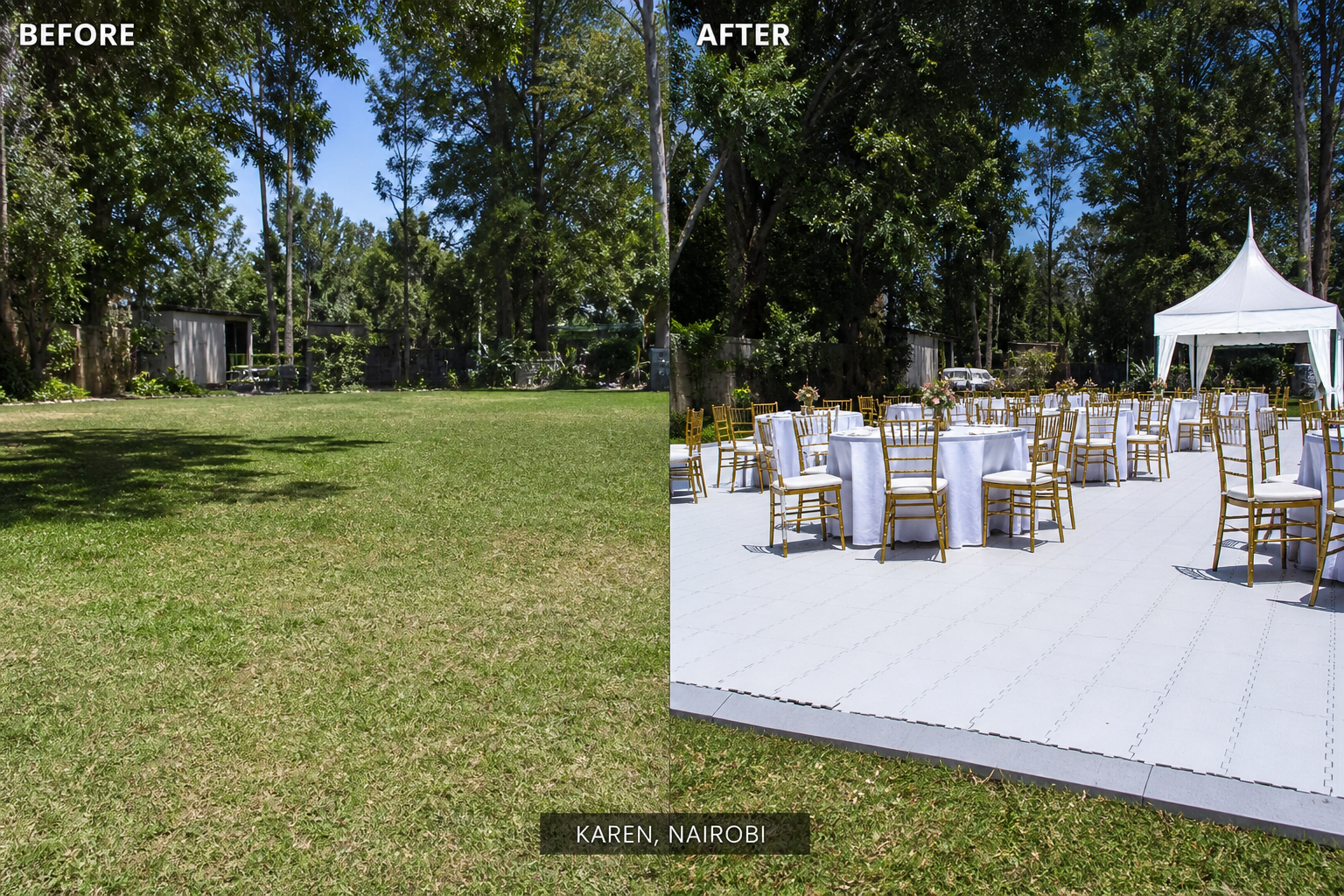 Event Flooring for hire in Nairobi — Amazing Theme Party Planners