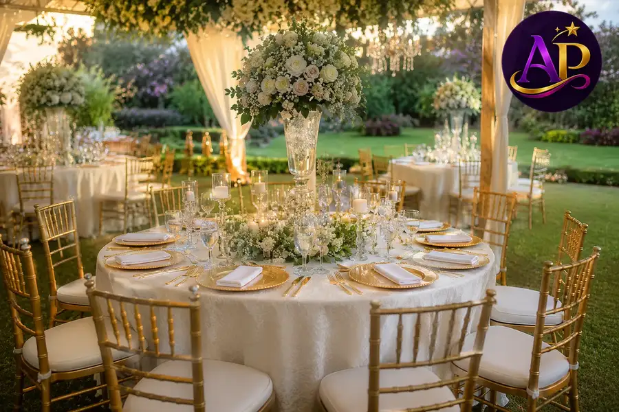 Gold Chiavari Dining Chair for hire Nairobi luxury wedding event seating