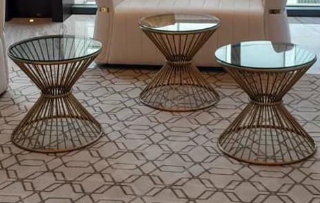 Gold Funnel Coffee Table
