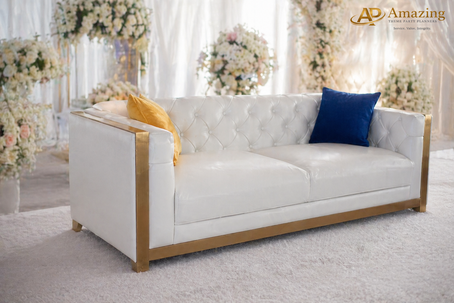 Grand Chesterfield Two-Seater Sofa