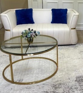 Grand Gold Round Coffee Table