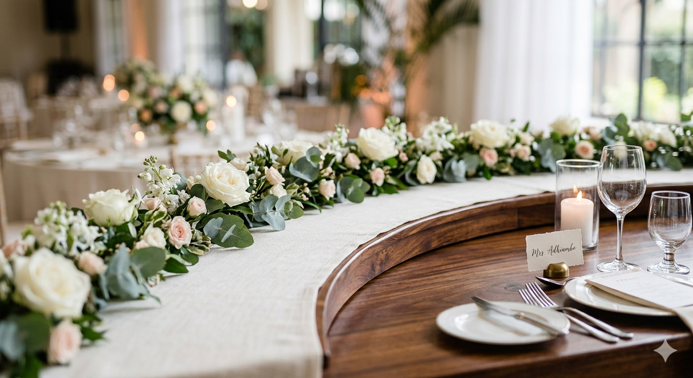 Halfmoon Bridal High Table