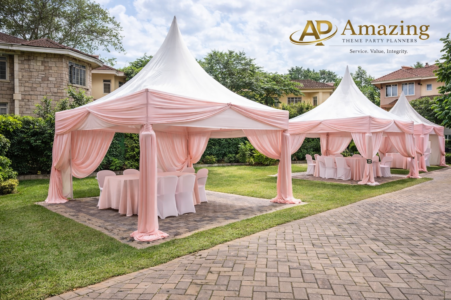 High Peak Draped Tent 3×3m