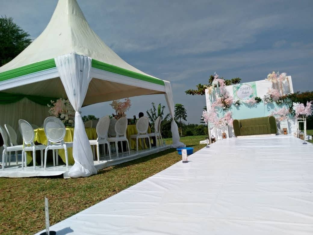 High Peak Draped Tent 6×12m