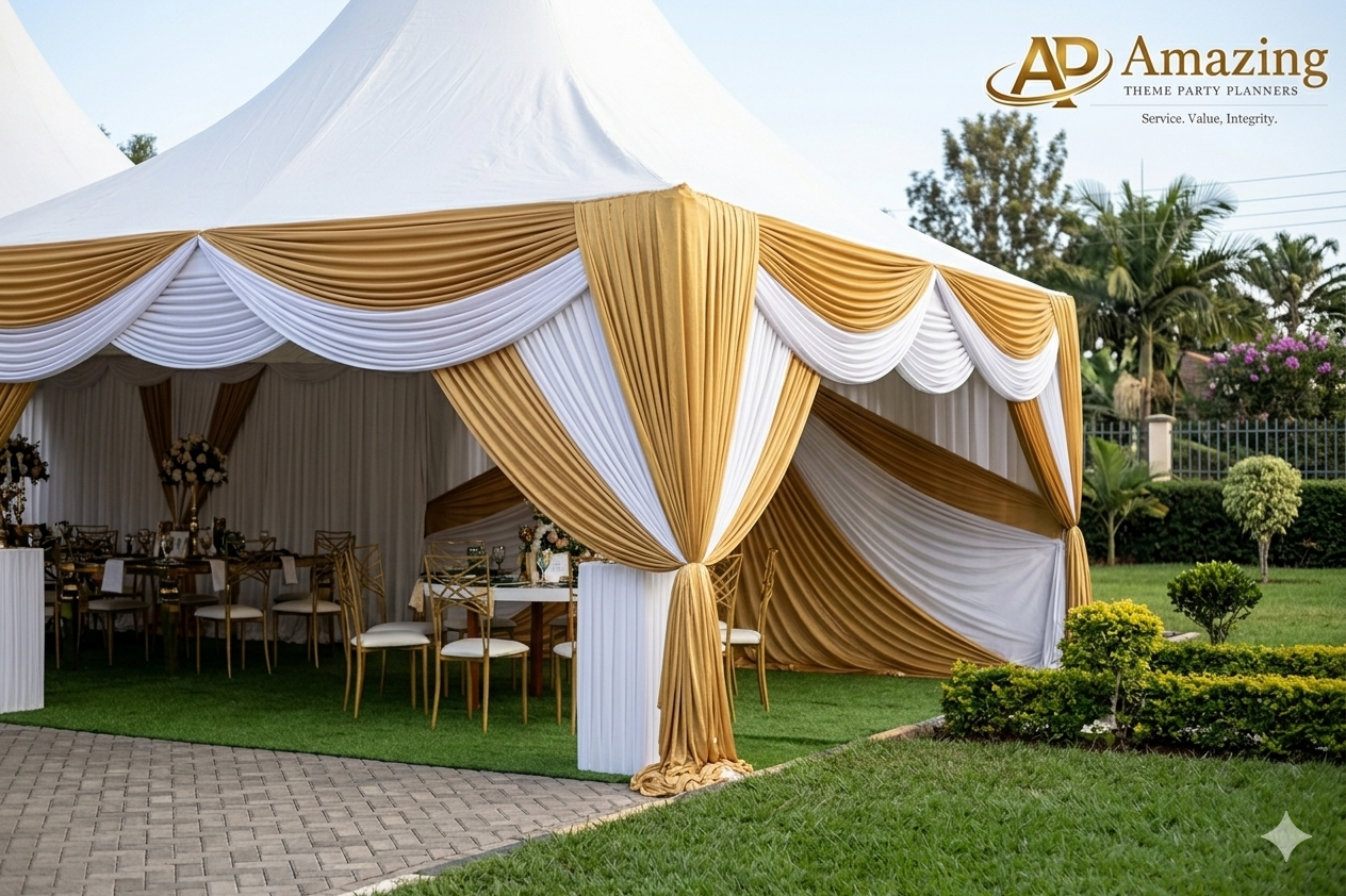 High Peak Draped Tent 6×6m