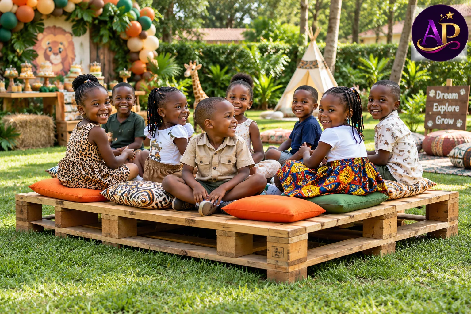 Kiddie Rustic Anganga (Seats 8 Kids)