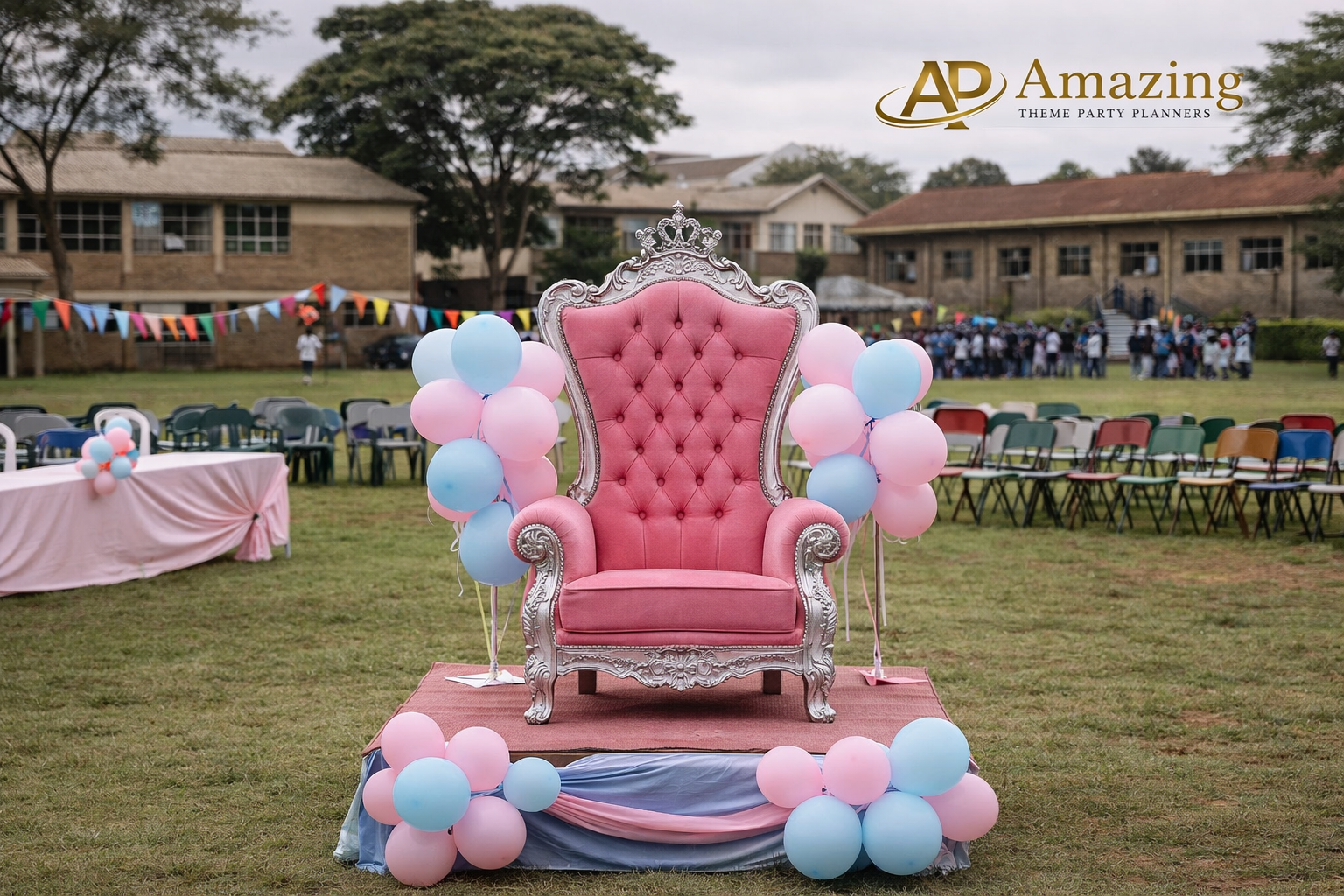 Kiddie Throne Seat Pink or Blue