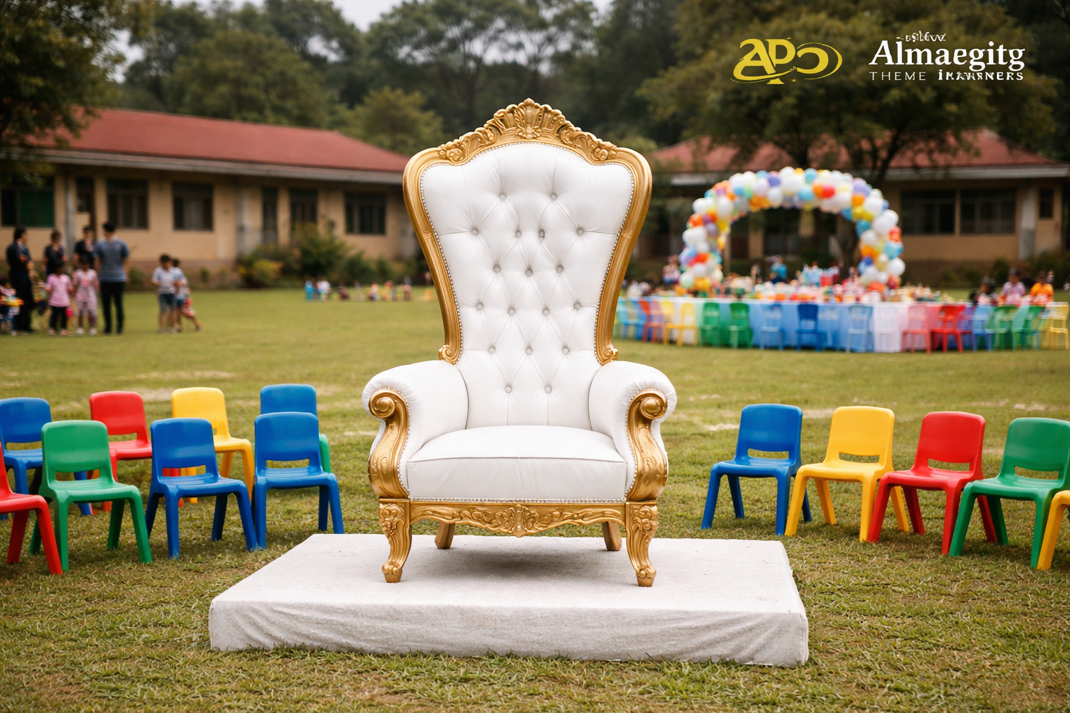 Kiddie Throne Seat White