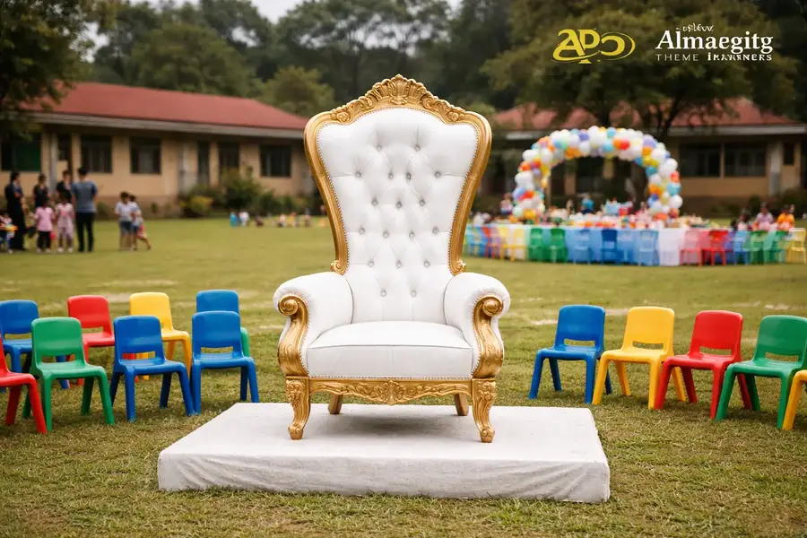 Kiddie Throne Seat White